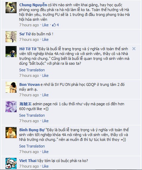 Sinh viên FPT Hồ Chí Minh bức xúc trên facebook
